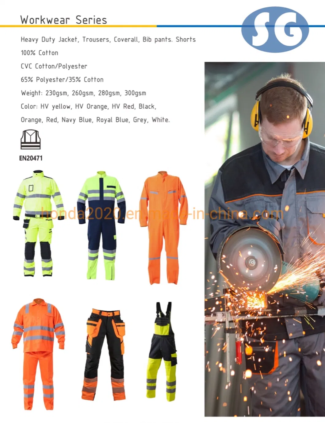 Classic Waterproof, Outdoor, Windproof Breathable Man High Visibility Reflective Popular Winter Safety Jacket Work Wear