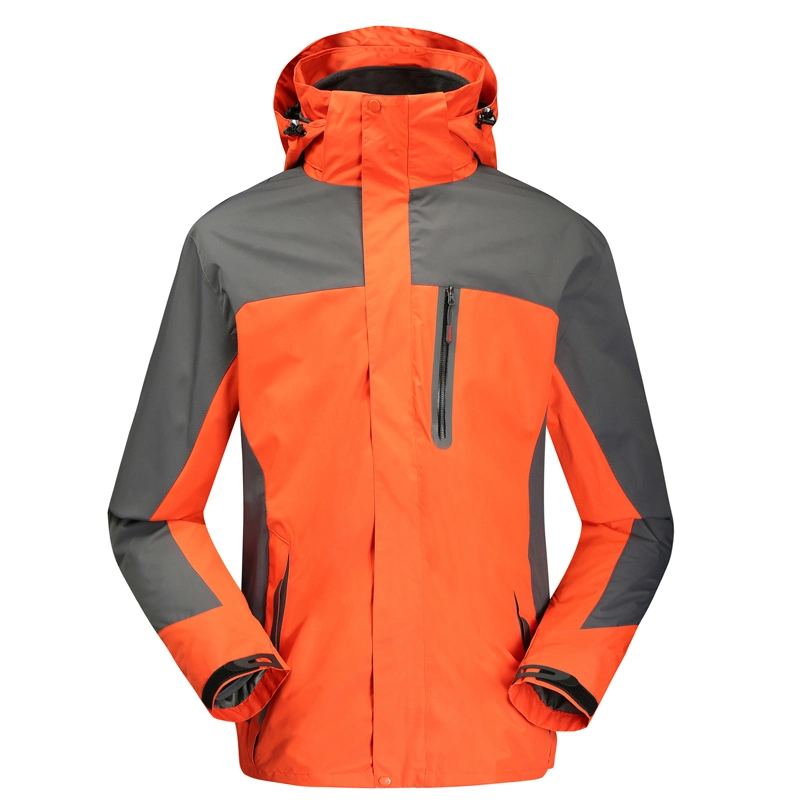 Mountain Waterproof Jacket Outdoor Waterproof Soft Shell with Hooded Hiking Jacket