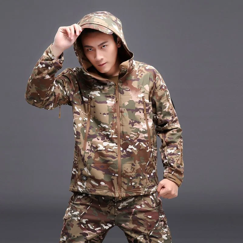 Wear Resistant Hunting Outdoor Polyester Clothes Waterproof Dry Fit Wear Camouflage Tactical Custom for Men Jacket Acu Uniform