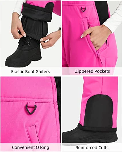 OEM Waterproof Windproof Outdoor Womens Snowboard Pants Snow Bib Ski Snow Wear