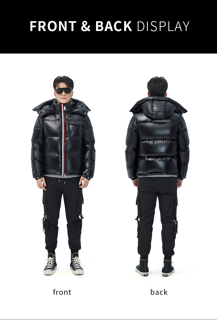 Custom Bubble Fashion Men&prime; S Winter Duck Down Jacket Thick Casual Puffer Warm Jacket